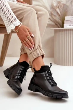 Botki Ocieplane|Czarne Botki><noscript><img width=