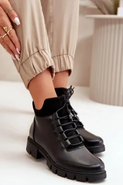 Botki Ocieplane|Czarne Botki><noscript><img width=