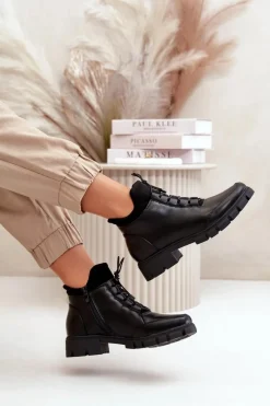 Botki Ocieplane|Czarne Botki><noscript><img width=