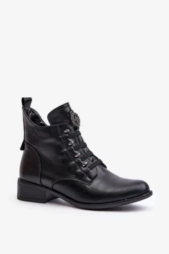 Botki Ocieplane|Czarne Botki><noscript><img width=