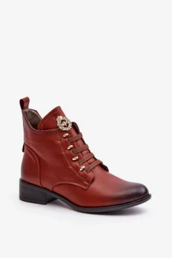 Discount Niskie Botki Ocieplane Na Zamek Z Ozdobą Brązowe Nevalia Damskie Czarne Botki|Botki Zimowe Damskie