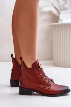 Discount Niskie Botki Ocieplane Na Zamek Z Ozdobą Brązowe Nevalia Damskie Czarne Botki|Botki Zimowe Damskie