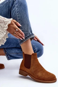 Sale Boto Niskie Botki Sztyblety Damskie Camel Sawarra