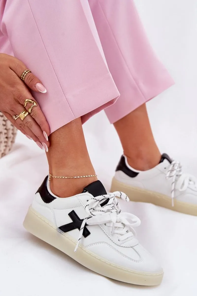 Best Boto Niskie Buty Sportowe Damskie Białe Zelevelis Biały