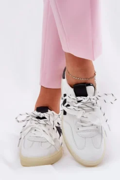 Best Boto Niskie Buty Sportowe Damskie Białe Zelevelis Biały