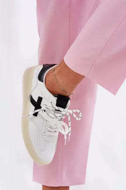 Best Boto Niskie Buty Sportowe Damskie Białe Zelevelis Biały