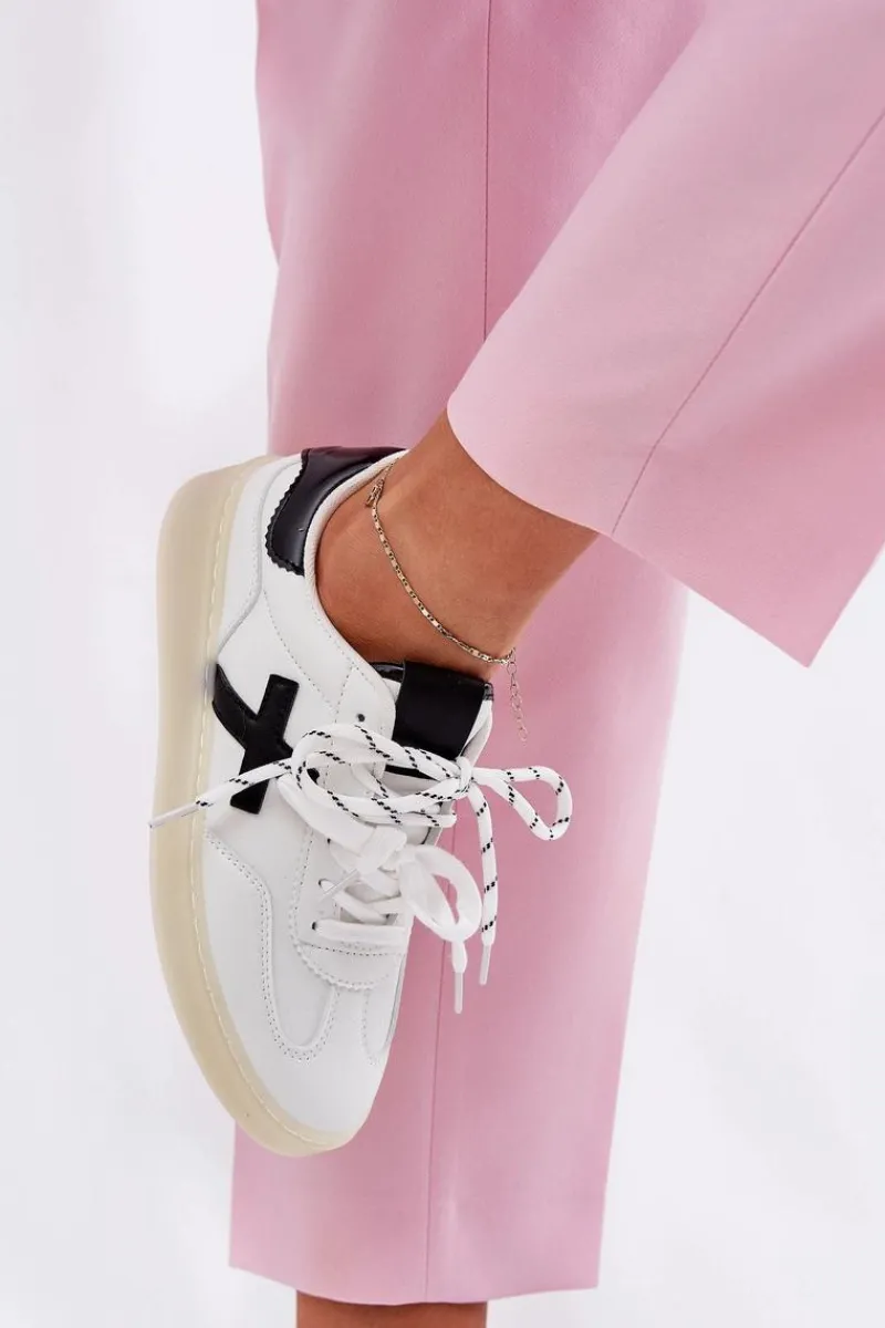 Best Boto Niskie Buty Sportowe Damskie Białe Zelevelis Biały