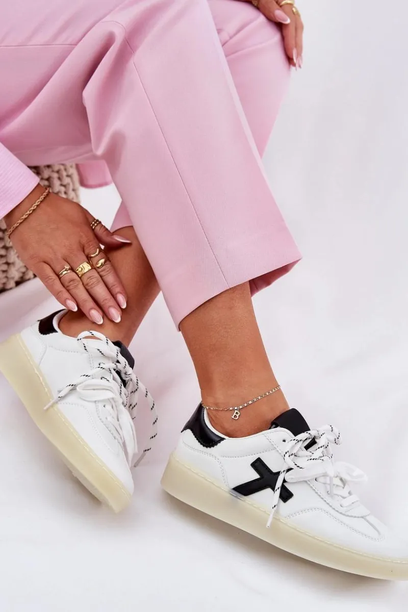 Best Boto Niskie Buty Sportowe Damskie Białe Zelevelis Biały