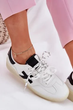 Best Boto Niskie Buty Sportowe Damskie Białe Zelevelis Biały