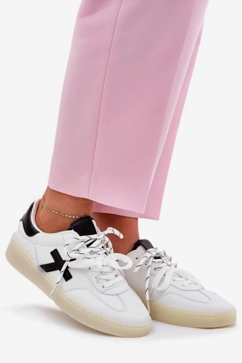 Best Boto Niskie Buty Sportowe Damskie Białe Zelevelis Biały