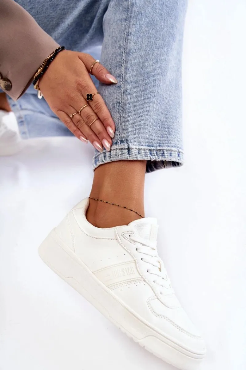 Hot Big Star Shoes Niskie Buty Sportowe Memory Foam System Big Star KK274259 Białe