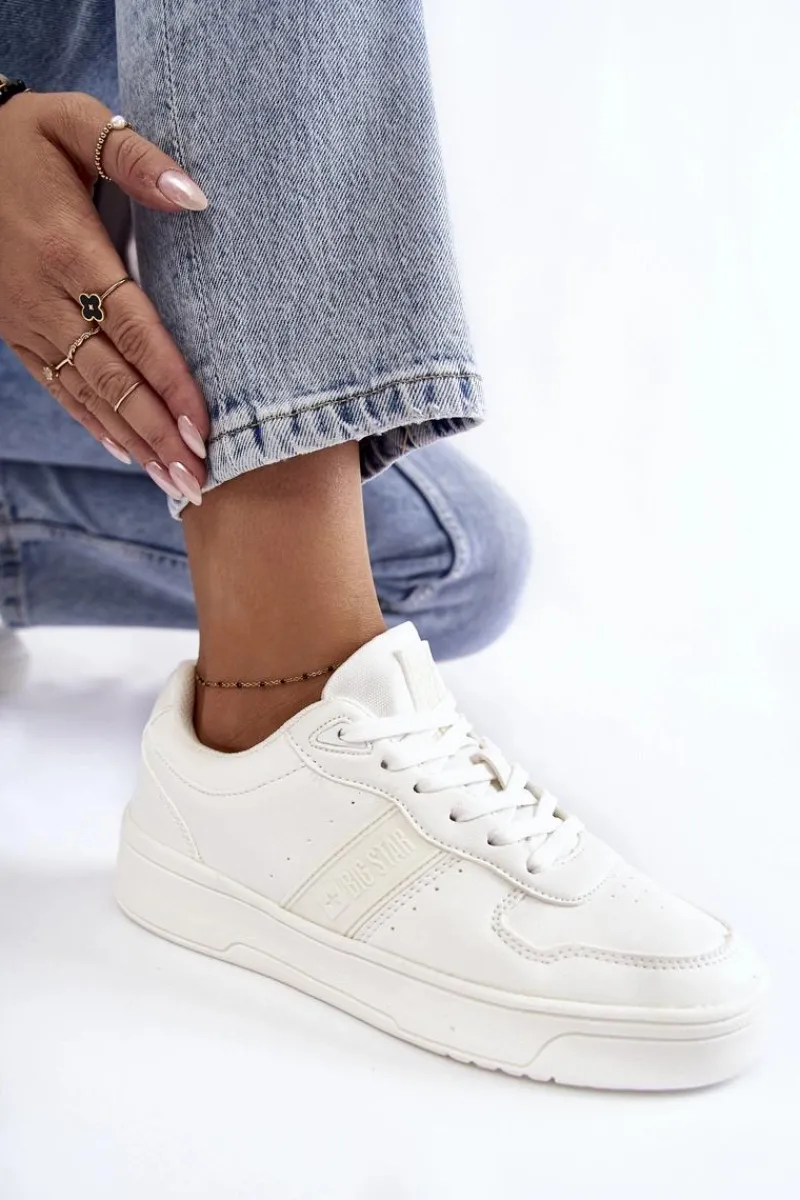 Hot Big Star Shoes Niskie Buty Sportowe Memory Foam System Big Star KK274259 Białe