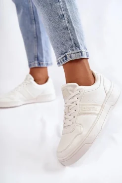 Hot Big Star Shoes Niskie Buty Sportowe Memory Foam System Big Star KK274259 Białe