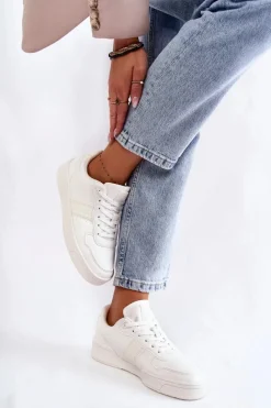 Hot Big Star Shoes Niskie Buty Sportowe Memory Foam System Big Star KK274259 Białe