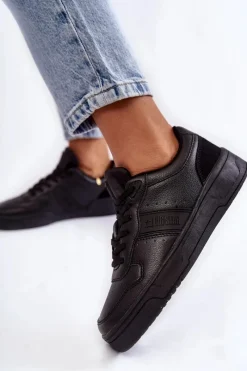 Buty Sportowe Big Star|Sneakersy Damskie>Big Star Shoes Niskie Buty Sportowe Memory Foam System Big Star KK274258 Czarne