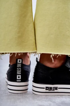 Sale Big Star Shoes Niskie Damskie Trampki Big Star KK274015 Czarne