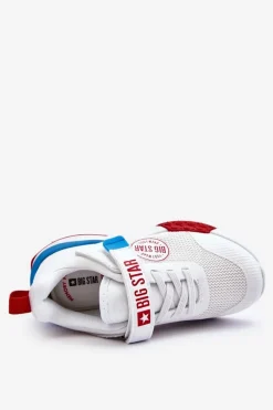 Hot Niskie Dziecięce Buty Sportowe Memory Foam System Big Star LL374213 Białe Dzieci Back To School
