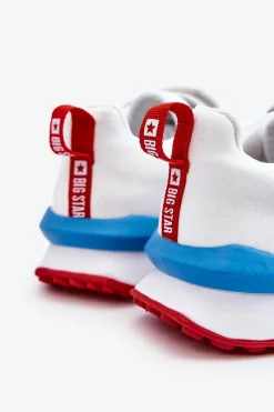 Hot Niskie Dziecięce Buty Sportowe Memory Foam System Big Star LL374213 Białe Dzieci Back To School