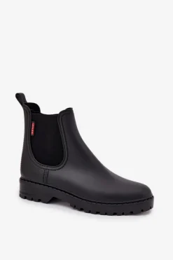 Discount Boto Niskie Kalosze Damskie Matowe Czarne Birella Czarny