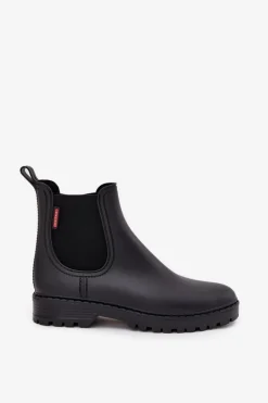 Discount Boto Niskie Kalosze Damskie Matowe Czarne Birella Czarny