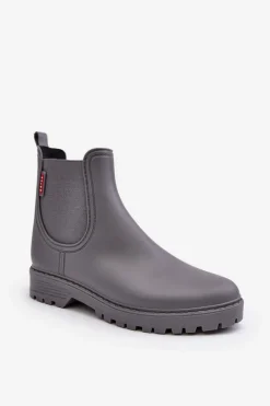 Sale Boto Niskie Kalosze Damskie Szare Birella