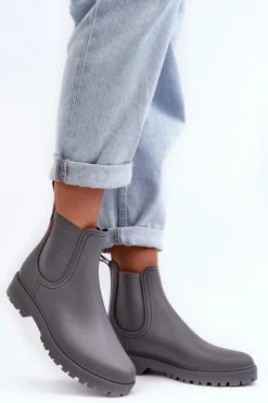 Sale Boto Niskie Kalosze Damskie Szare Birella