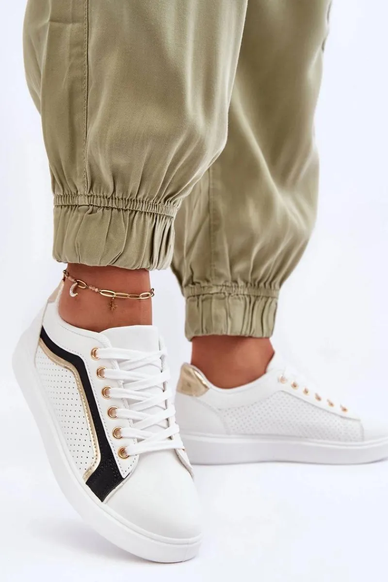 Buty Sportowe Na Platformie|Sneakersy Damskie>Boto Niskie Klasyczne Buty Sportowe Damskie Białe Lamimi