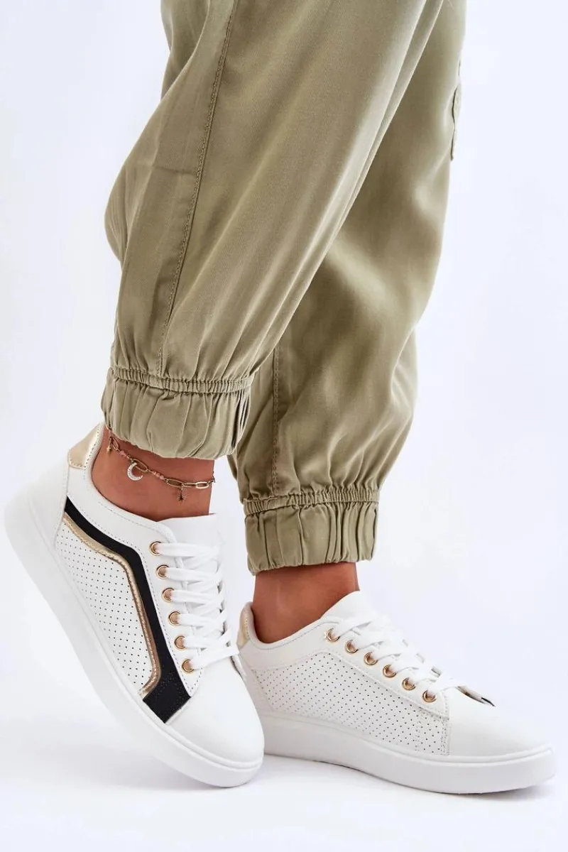 Buty Sportowe Na Platformie|Sneakersy Damskie>Boto Niskie Klasyczne Buty Sportowe Damskie Białe Lamimi