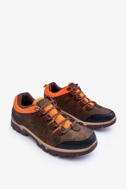Hot Niskie Męskie Buty Trekkingowe Brązowe Orlando Męskie Obuwie Trekkingowe Męskie