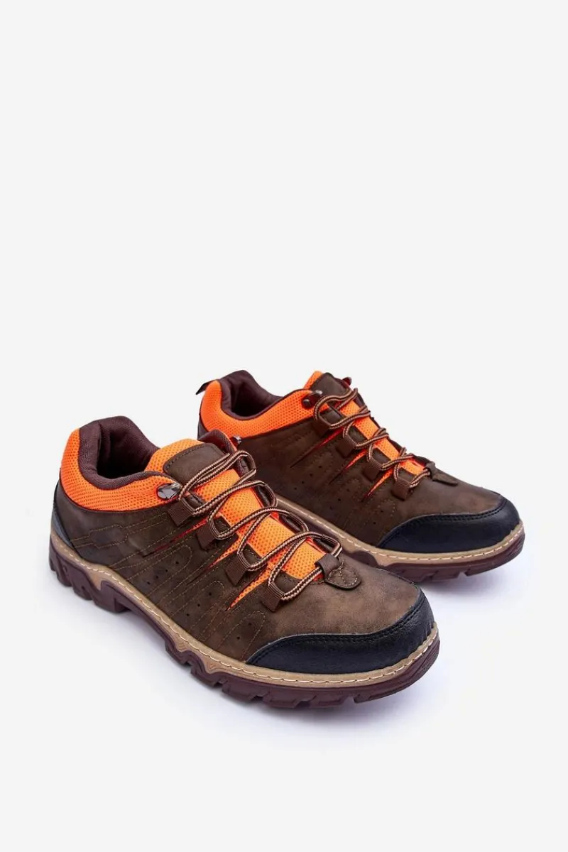 Hot Niskie Męskie Buty Trekkingowe Brązowe Orlando Męskie Obuwie Trekkingowe Męskie