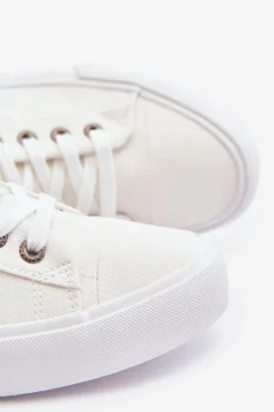 Trampki Męskie Big Star|Trampki Niskie></noscript>Big Star Shoes Niskie Męskie Materiałowe Trampki Big Star KK174001 Białe Biały