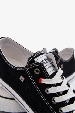 Outlet Niskie Męskie Trampki Big Star T174103 Czarne Męskie Trampki Męskie Big Star|Trampki Niskie