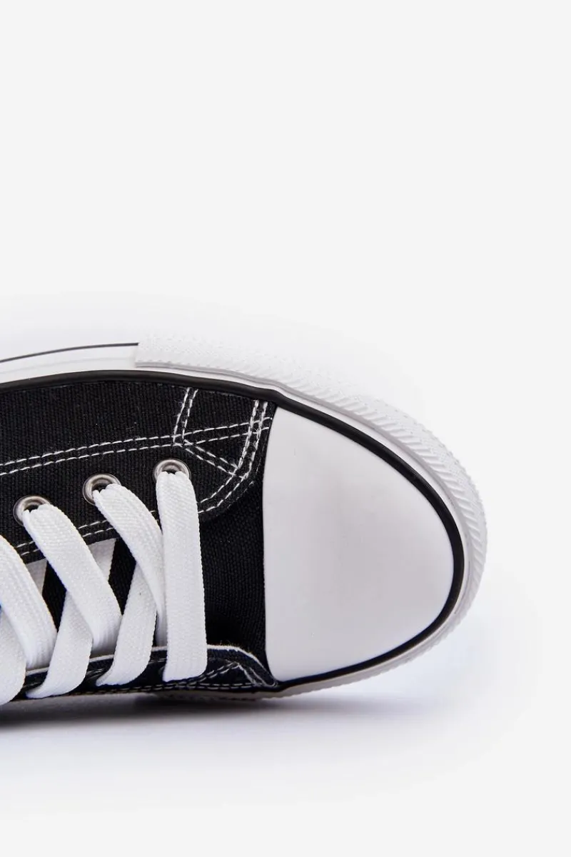 Outlet Niskie Męskie Trampki Big Star T174103 Czarne Męskie Trampki Męskie Big Star|Trampki Niskie