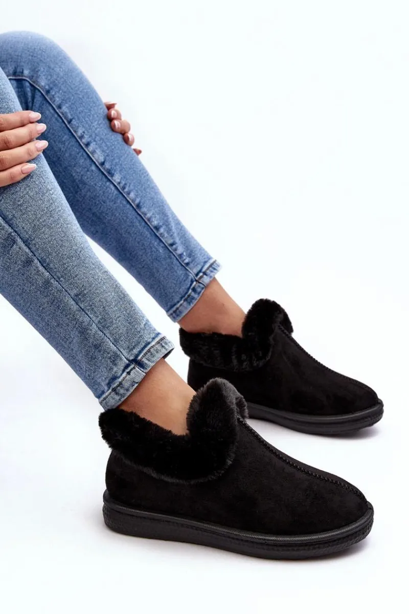 Best Niskie Śniegowce Damskie Z Futerkiem Czarne Pilani Damskie Śniegowce Damskie