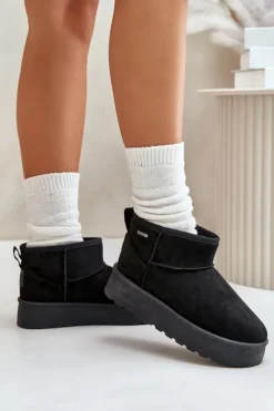 Hot Big Star Shoes Niskie Śniegowce Na Platformie Big Star OO274A099 Czarne Czarny