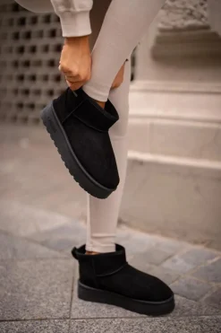 Hot Big Star Shoes Niskie Śniegowce Na Platformie Big Star OO274A099 Czarne Czarny