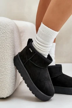 Hot Big Star Shoes Niskie Śniegowce Na Platformie Big Star OO274A099 Czarne Czarny