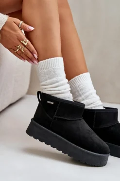 Hot Big Star Shoes Niskie Śniegowce Na Platformie Big Star OO274A099 Czarne Czarny