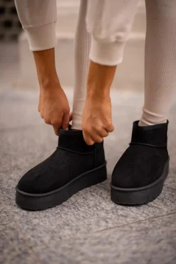 Hot Big Star Shoes Niskie Śniegowce Na Platformie Big Star OO274A099 Czarne Czarny