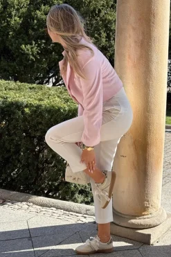 Boto Niskie Sneakersy Damskie Z Koronką Panterka Beżowe Zielle Beżowy