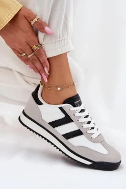 Niskie Sneakersy Damskie Białe Rulaana Damskie Sneakersy Damskie