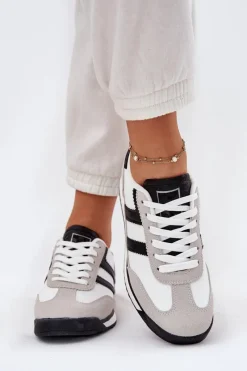 Niskie Sneakersy Damskie Białe Rulaana Damskie Sneakersy Damskie