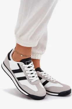 Niskie Sneakersy Damskie Białe Rulaana Damskie Sneakersy Damskie