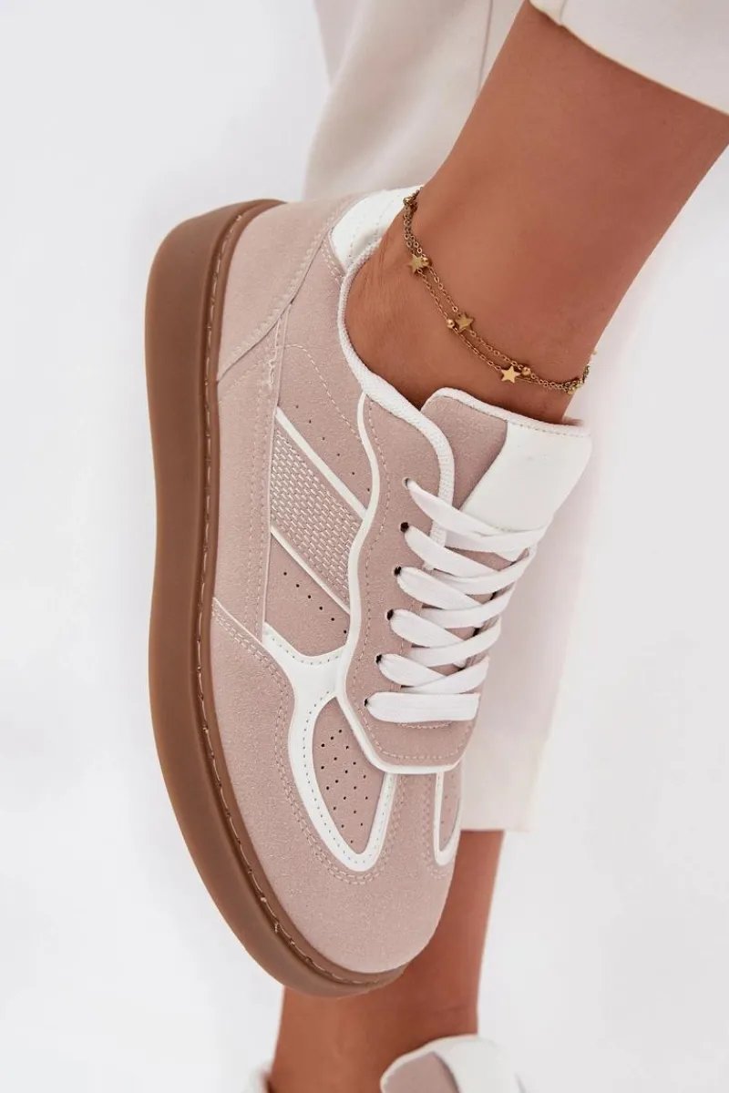 Online Niskie Sneakersy Damskie Beżowe Brenelle Damskie Sneakersy Damskie