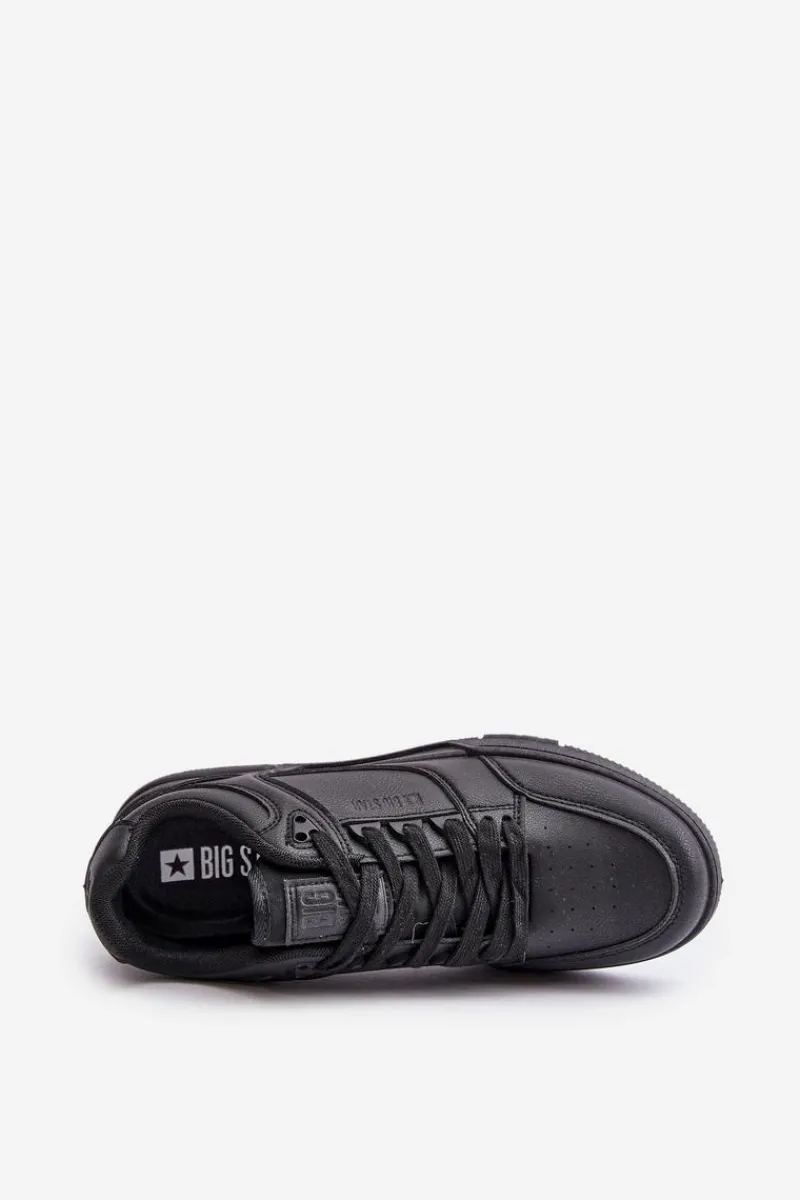 Big Star Shoes Niskie Sneakersy Męskie Big Star OO174670 HI-POLY SYSTEM Czarne Czarny