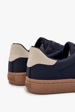 Best Niskie Sneakersy Męskie Big Star SS174079 Granatowe Męskie Obuwie Sportowe Męskie