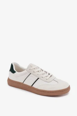 Big Star Shoes Niskie Sneakersy Męskie Big Star SS174078 Białe Biały