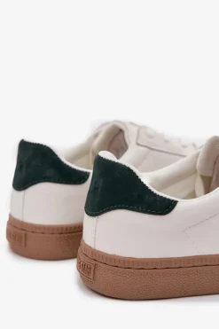 Big Star Shoes Niskie Sneakersy Męskie Big Star SS174078 Białe Biały