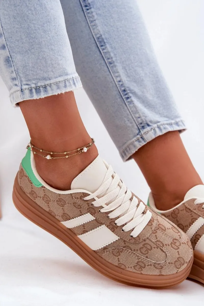Buty Sportowe Na Platformie|Sneakersy Damskie>Boto Niskie Sneakersy Na Platformie Khaki Ovivene