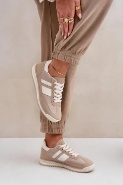 Trampki Damskie Niskie|Sneakersy Damskie>Boto Niskie Sneakersy Trampki Damskie Beżowe Sellira